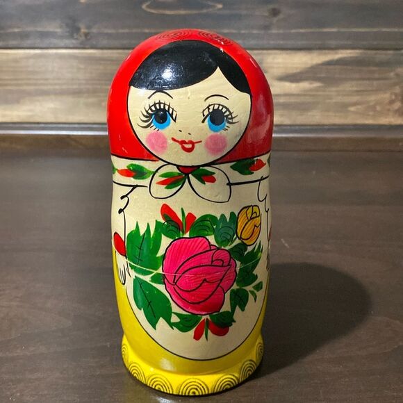 Matryoshka Russian Nesting Doll Large Single - Picture 1 of 7